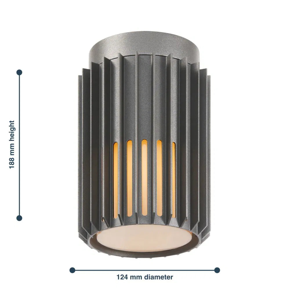 Nordlux Aludra  2118006250  Anthracite IP54 Coastal Outdoor Ceiling  Light