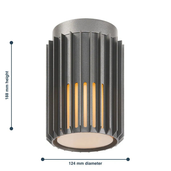 Nordlux Aludra  2118006250  Anthracite IP54 Coastal Outdoor Ceiling  Light