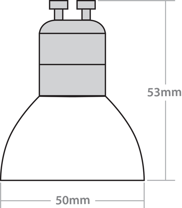 4.5W 2700K GU10 LED Dimmable Lamp