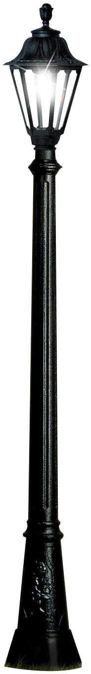 Fumagalli Asbac Rut Artu 6W LED Post Lantern Black E26.158.AX.F1R
