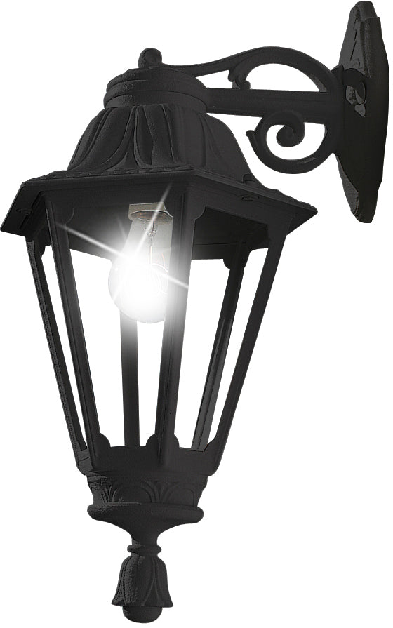 Fumagalli Asbac Rut Bisso 6W LED Wall Lantern Black E26.131.AX.F1R