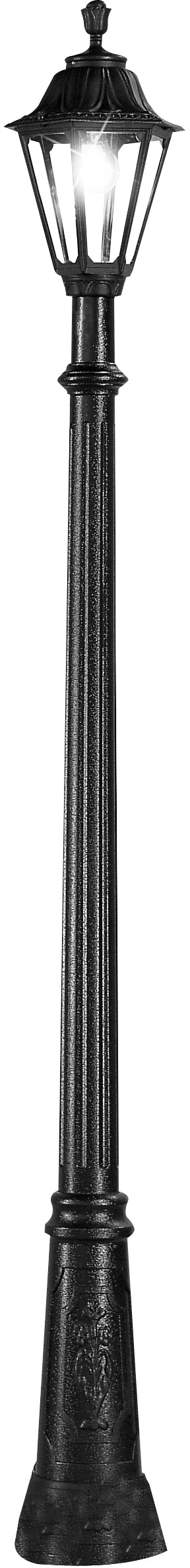 Fumagalli Asbac Rut Gigi 6W LED Post Lantern Black E26.156.AX.F1R