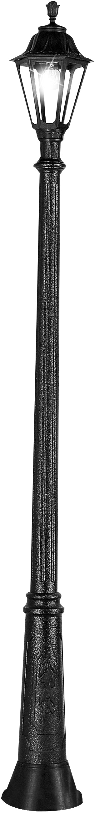Fumagalli Asbac Rut Ricu 6W LED Post Lantern Black E26.157.AX.F1R