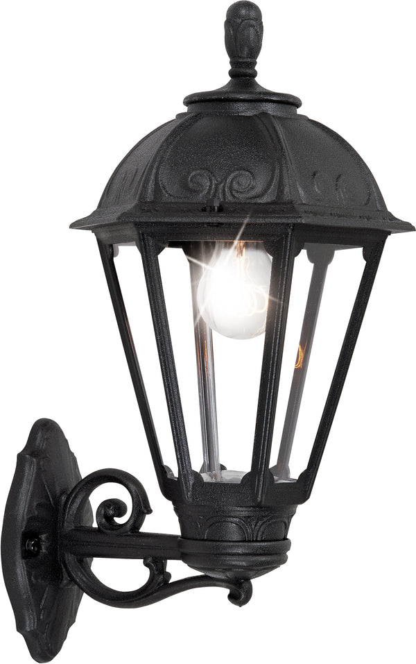 Fumagalli Asbac Salem Bisso 6W LED Wall Lantern Black K26.131.AX.F1R