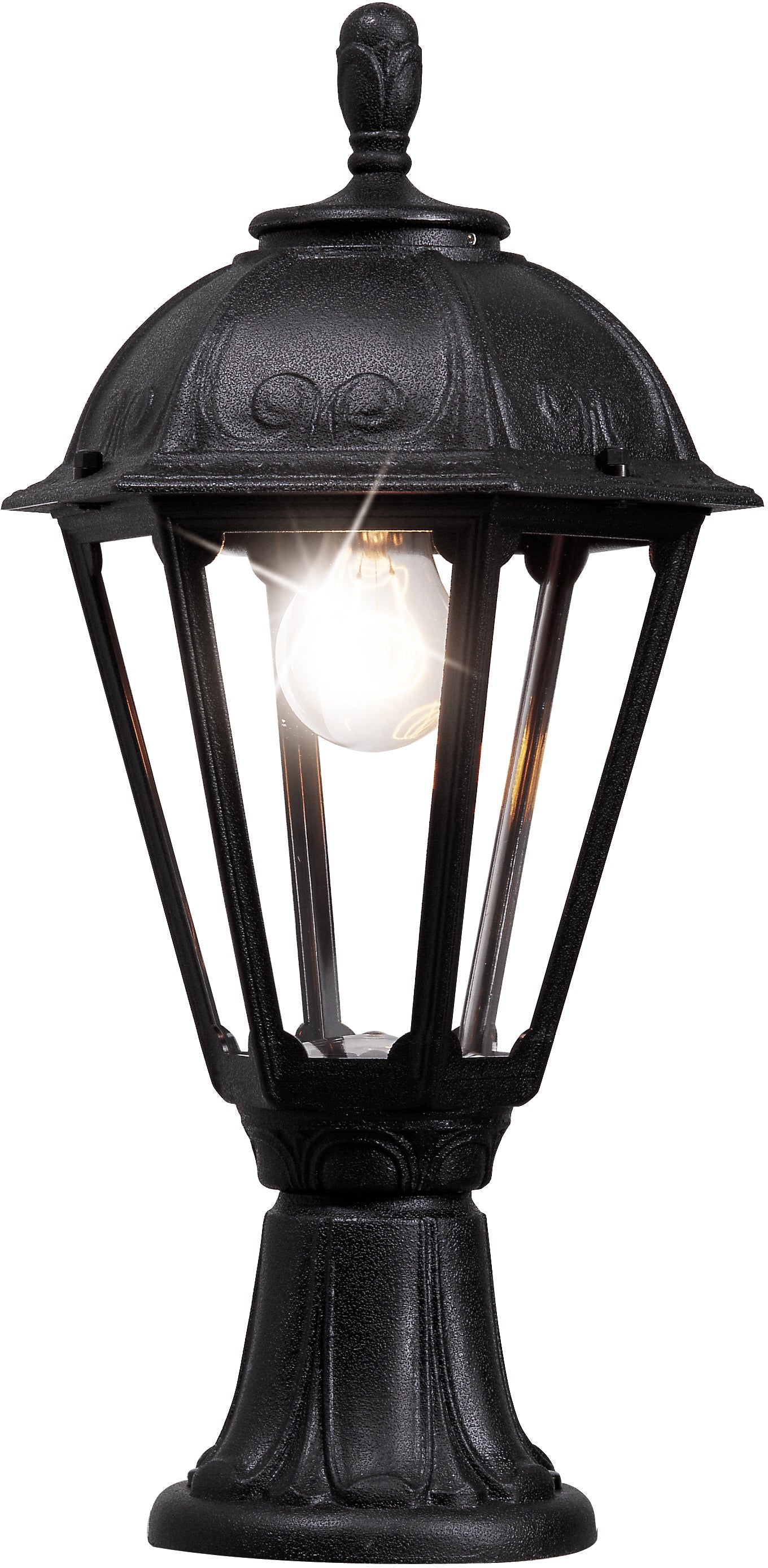 Fumagalli Asbac Salem Minilot 6W LED Pedestal Lantern Black K26.111.AX.F1R