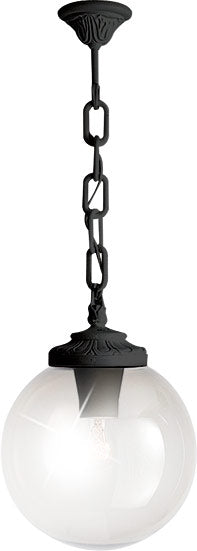 Fumagalli Asbac Globe 250 Sichem 6W 3K LED Opal Chain Black G25.120.AY.F1R