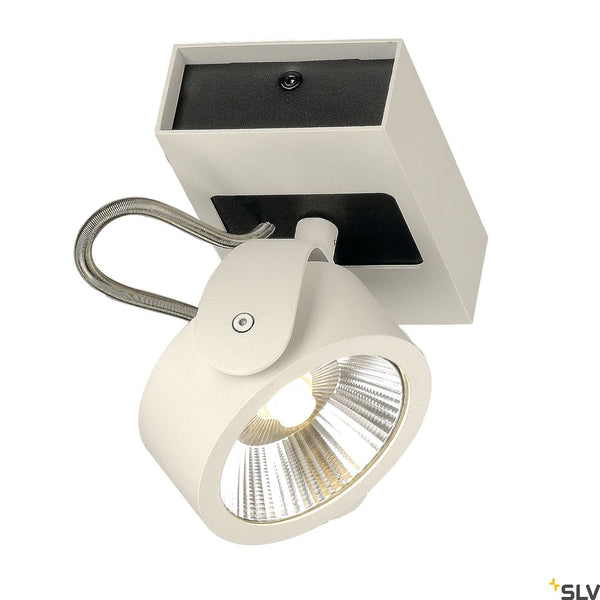SLV KALU LED 1 Wall and Ceiling luminaire, white/black, 3000K, 60° 1000128