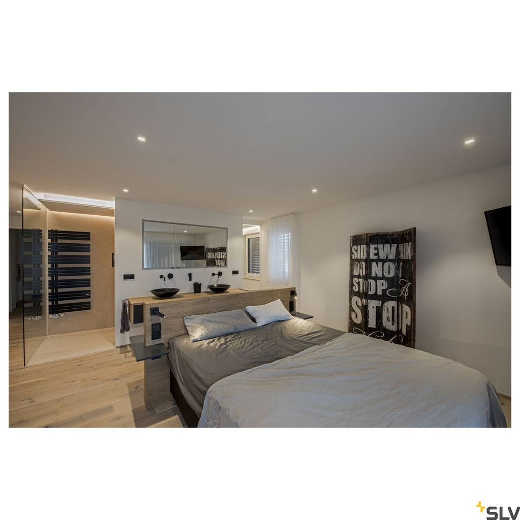 SLV PATTA-I, LED outdoor recessed ceiling light, round DL IP65 white 1800-3000K 1002099