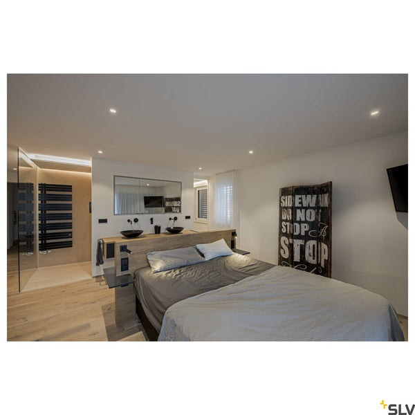 SLV PATTA-I, LED outdoor recessed ceiling light, round DL IP65 white 1800-3000K 1002099