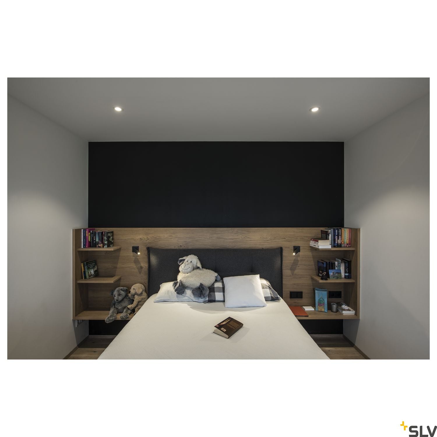 SLV DL 126 LED downlight, round, white, 3W LED, warm white, 12V 112221