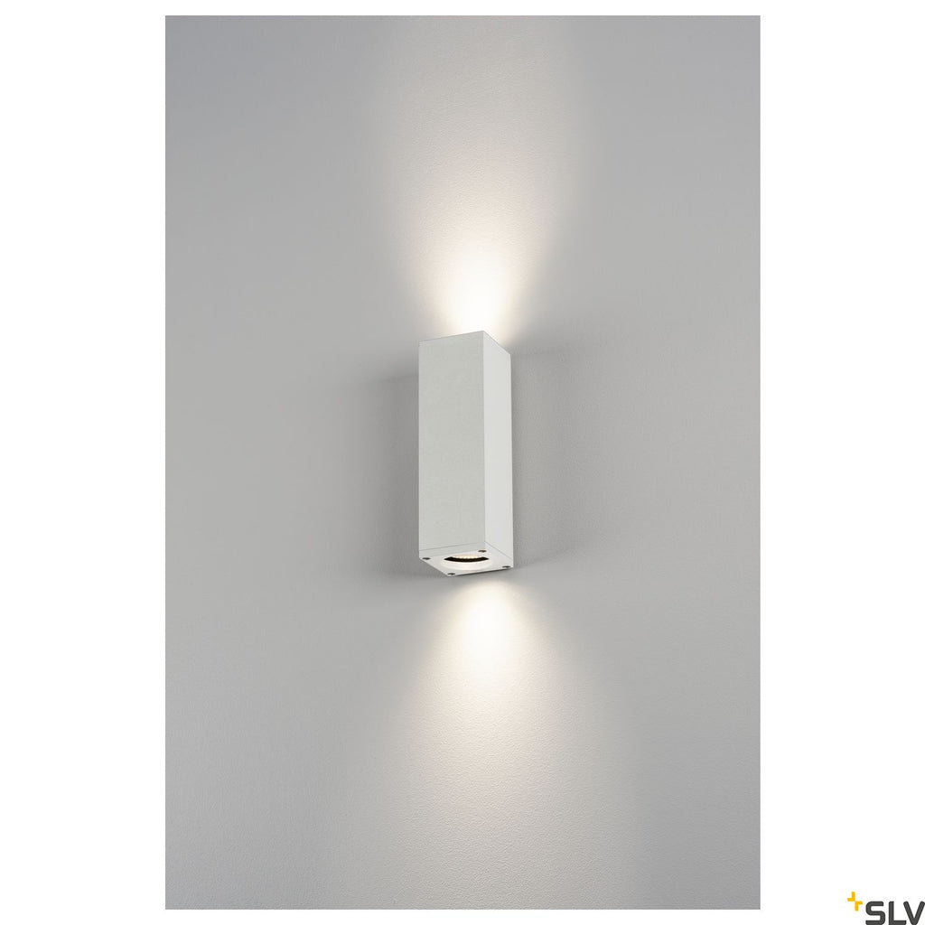 SLV THEO UP/DOWN, QPAR51, Wall luminaire, white, max. 2x50W 1000327