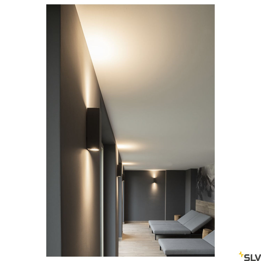 SLV THEO UP/DOWN, QPAR51, Wall luminaire, anthracite, max. 2x50W 1000330