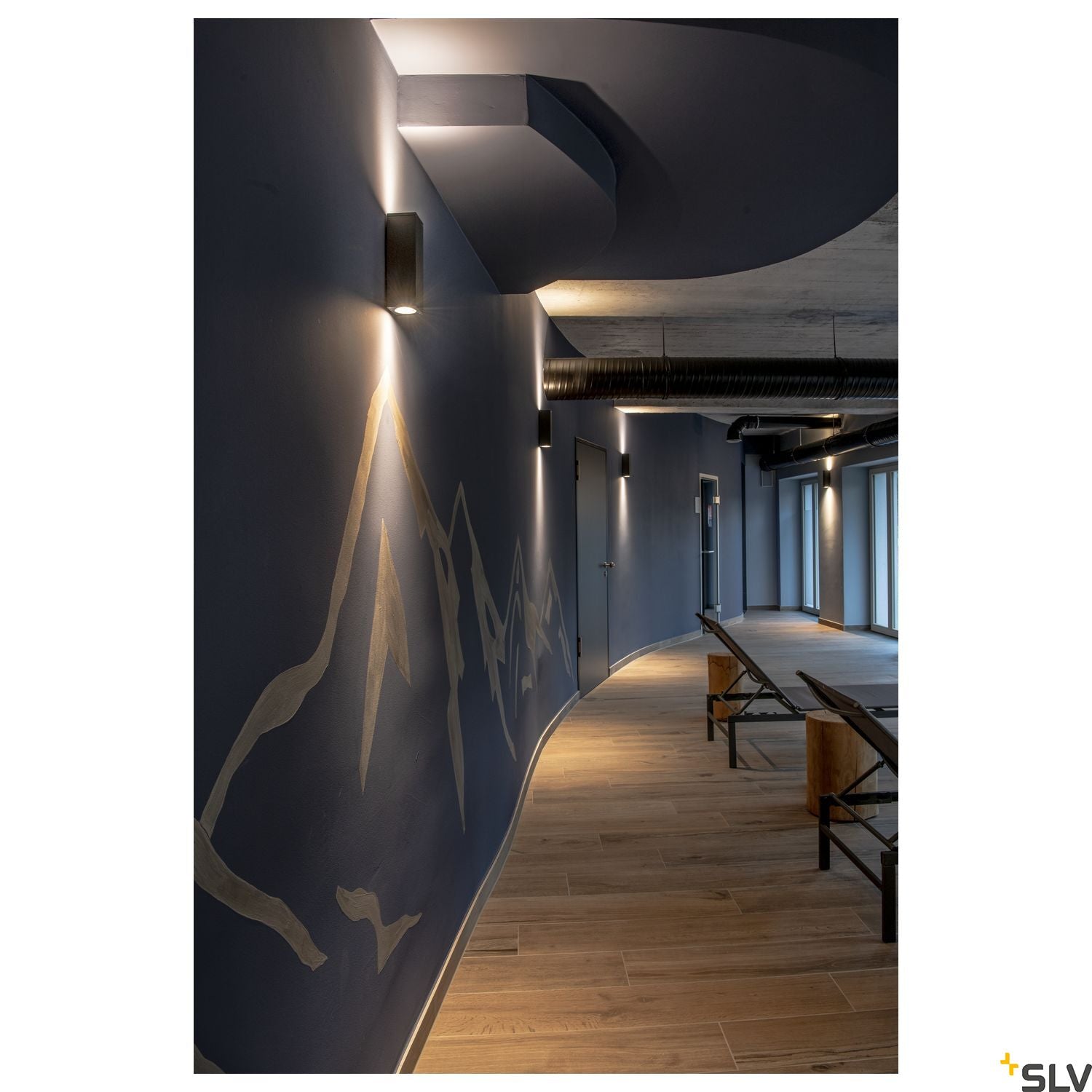 SLV THEO UP/DOWN, QPAR51, Wall luminaire, anthracite, max. 2x50W 1000330