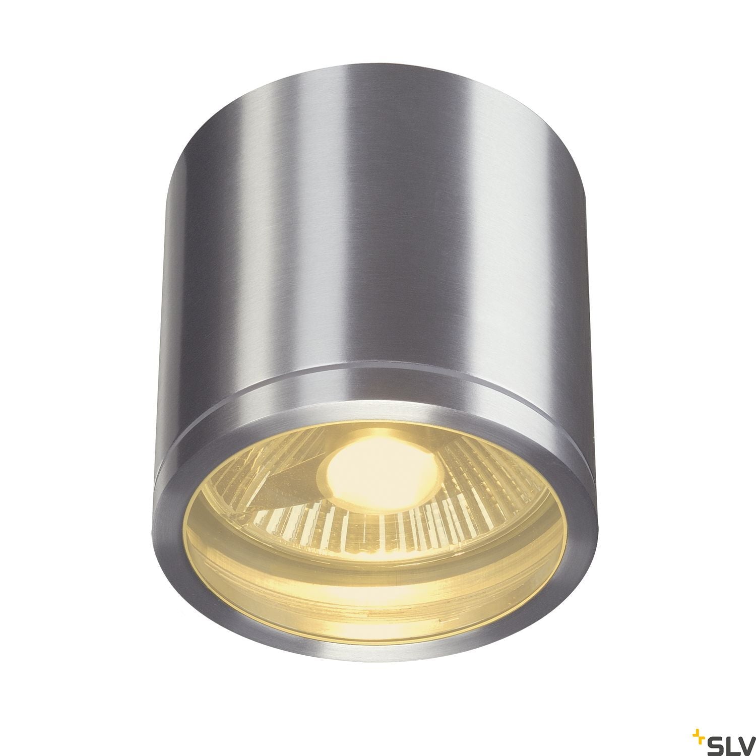 SLV ROX CEILING OUT, QPAR11, Outdoor Ceiling luminaire, alu brushed, max. 50W, IP44 1000332