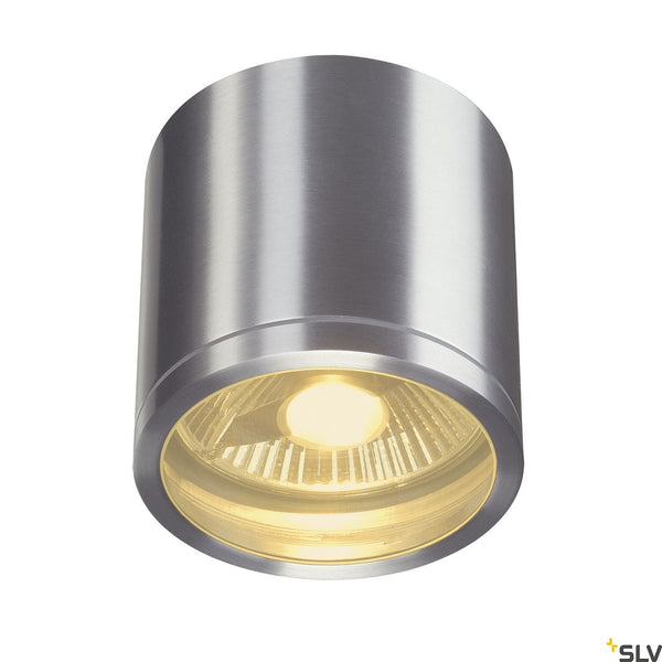 SLV ROX CEILING OUT, QPAR11, Outdoor Ceiling luminaire, alu brushed, max. 50W, IP44 1000332