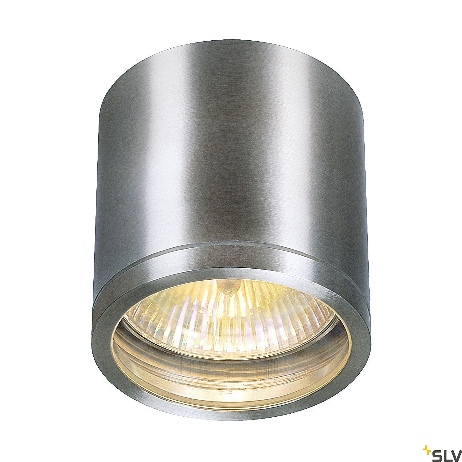 SLV ROX CEILING OUT, QPAR11, Outdoor Ceiling luminaire, alu brushed, max. 50W, IP44 1000332