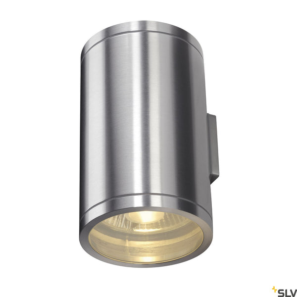 SLV ROX WALL OUT UP/DOWN, QPAR11, Outdoor Wall luminaire, alu brushed, max. 2x50W, IP44 1000334