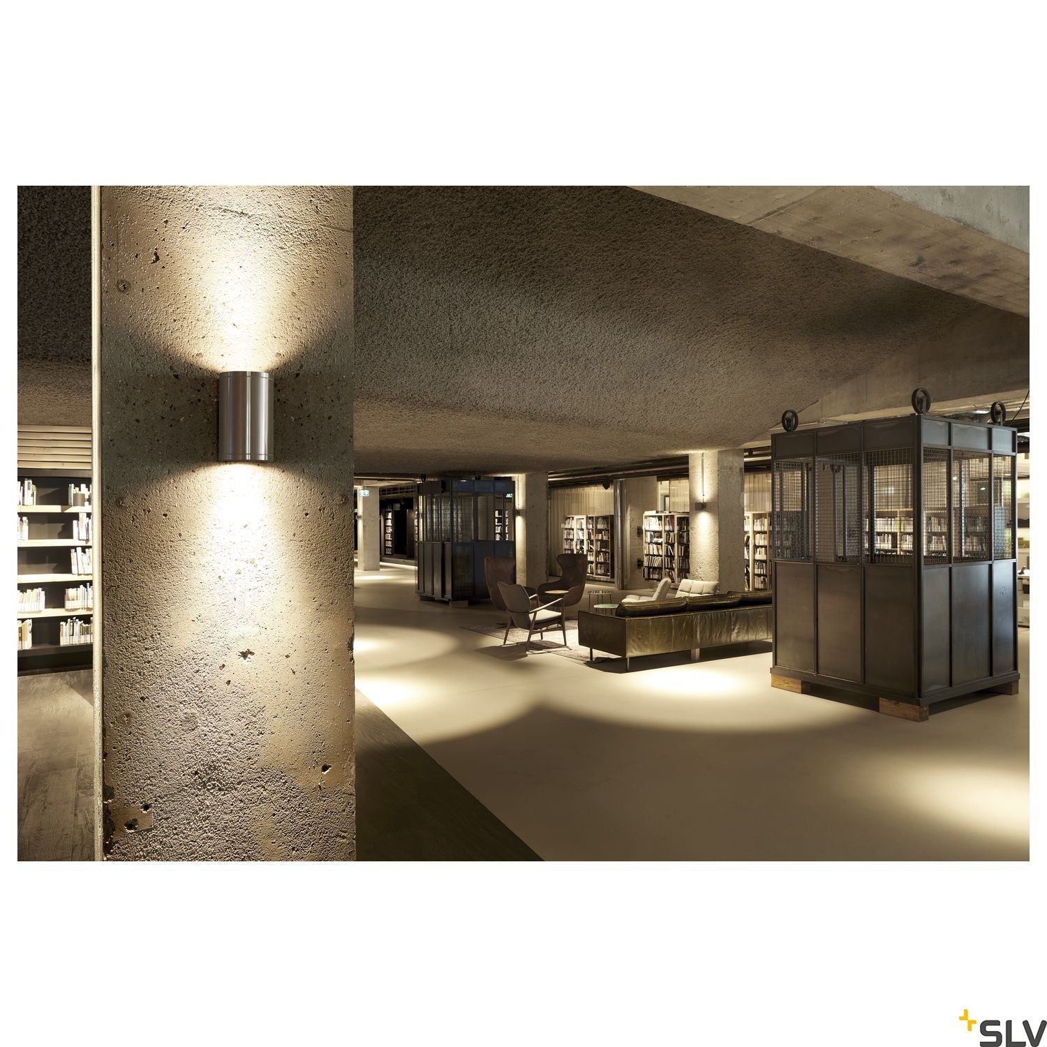 SLV ROX WALL OUT UP/DOWN, QPAR11, Outdoor Wall luminaire, alu brushed, max. 2x50W, IP44 1000334