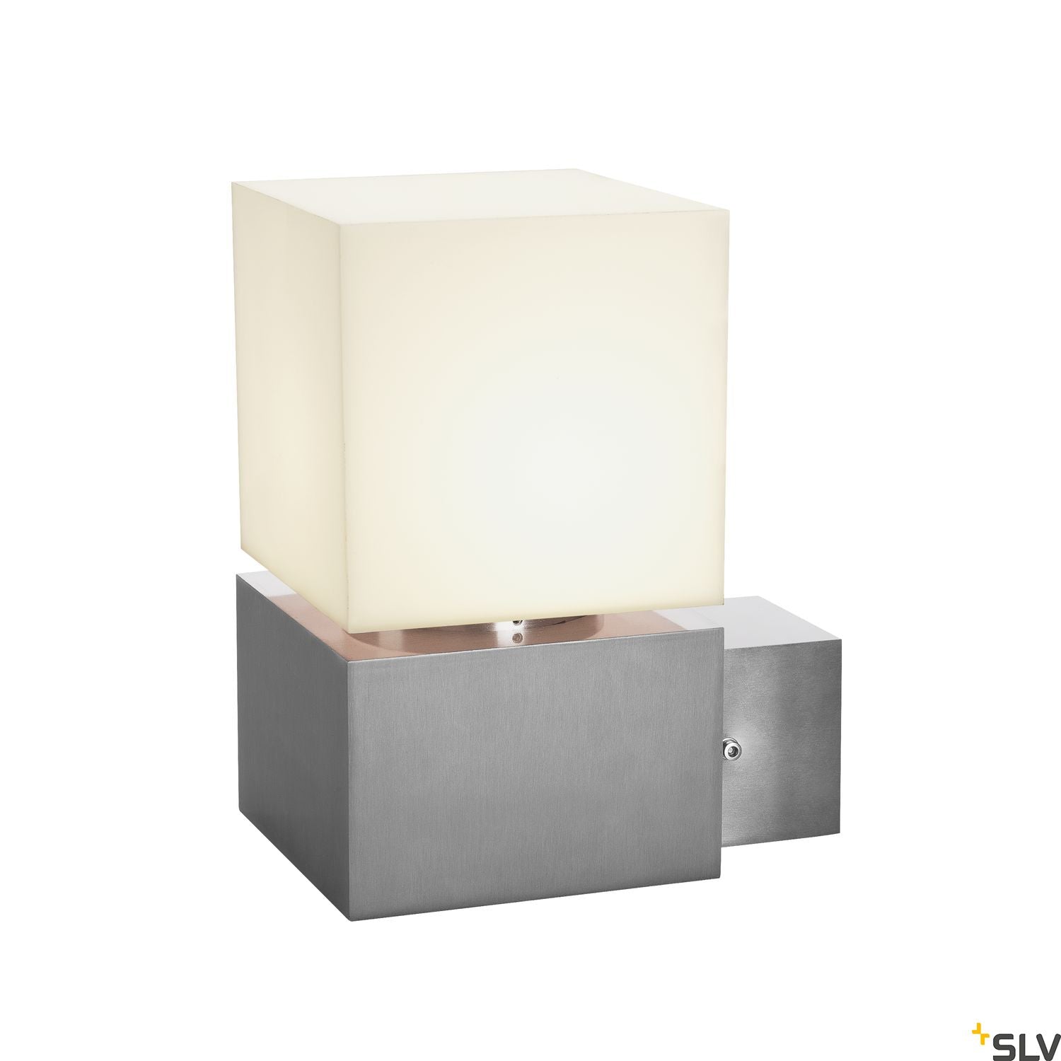 SLV SQUARE WALL, E27, Outdoor Wall luminaire, stainless steel 304, max. 20W, IP44 1000336