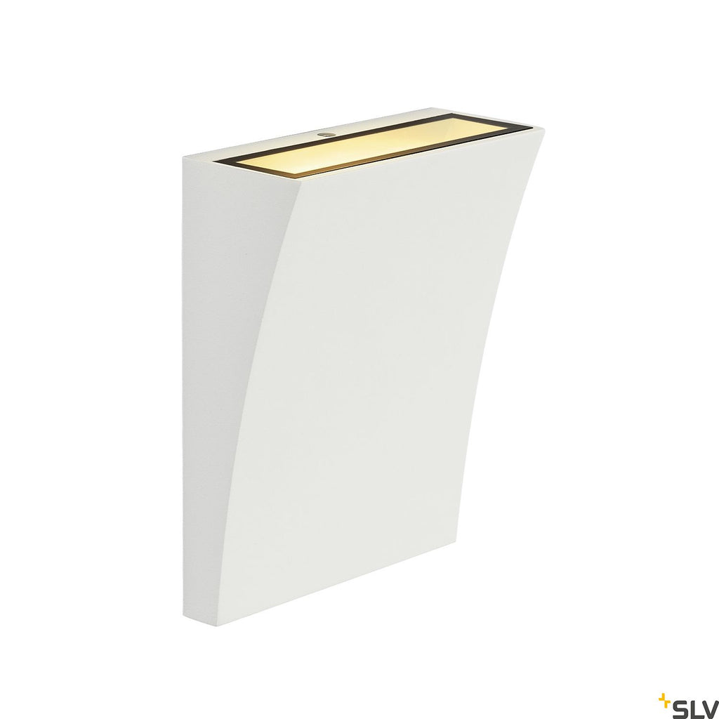 SLV DELWA WIDE LED Outdoor Wall luminaire, 3000K, 100°, white, IP44 1000340