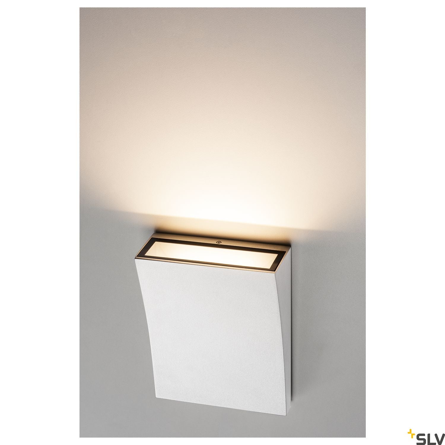 SLV DELWA WIDE LED Outdoor Wall luminaire, 3000K, 100°, white, IP44 1000340