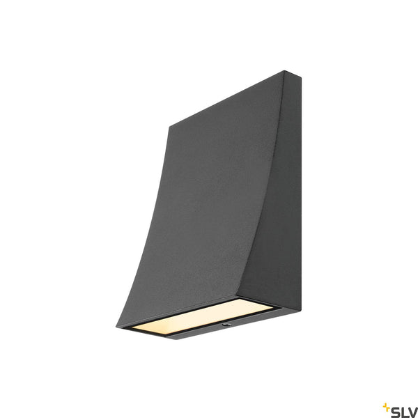 SLV DELWA WIDE LED Outdoor Wall luminaire, 3000K, 100°, anthracite, IP44 1000342