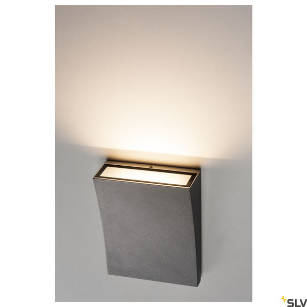 SLV DELWA WIDE LED Outdoor Wall luminaire, 3000K, 100°, anthracite, IP44 1000342