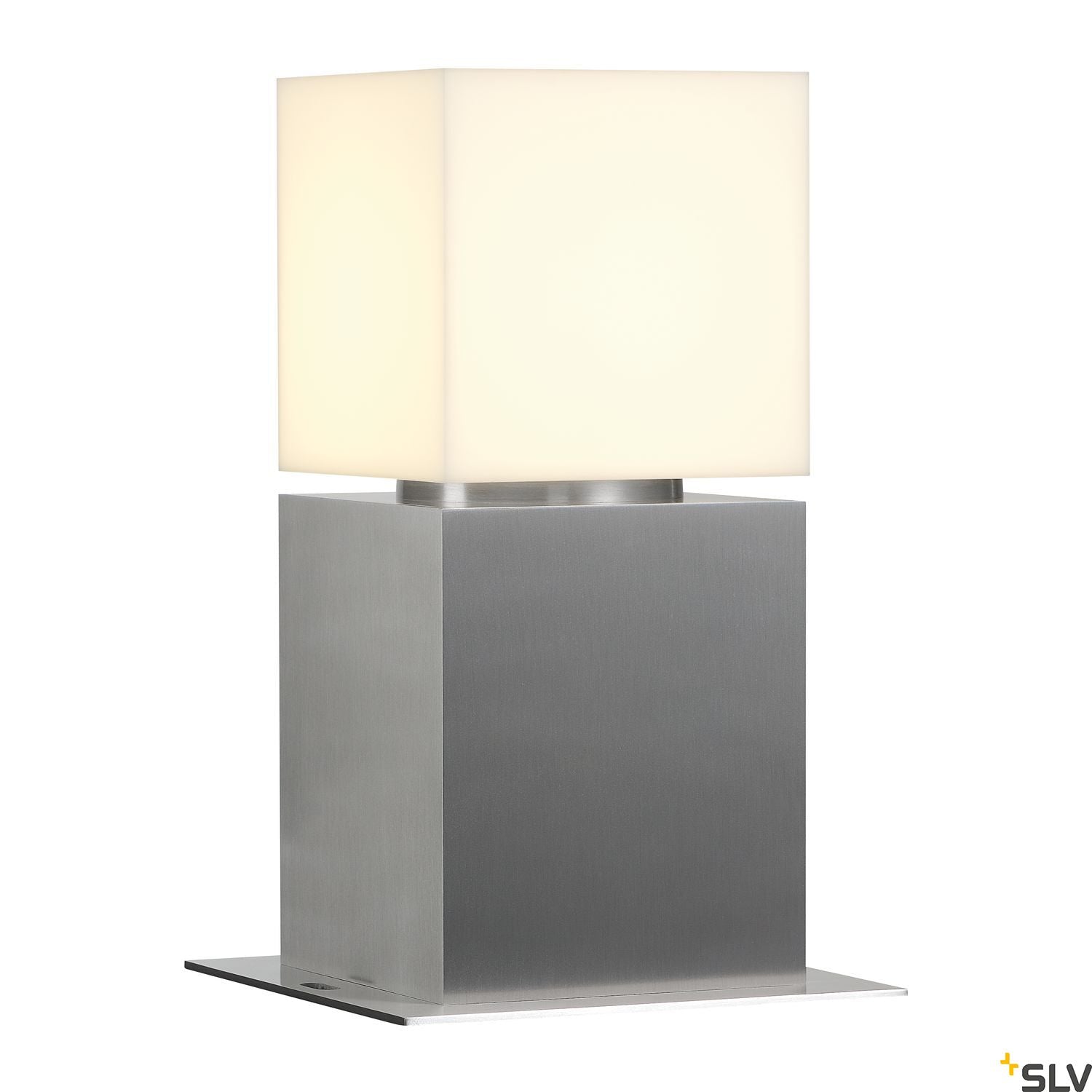 SLV SQUARE POLE 30, E27, Outdoor Bollard, stainless steel 304, max. 20W, IP44 1000344