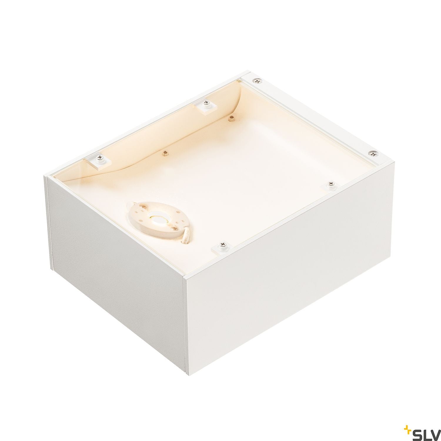 SLV SHELL 15, WL, LED Indoor surface-mounted wall light, 3000K, white 1000422