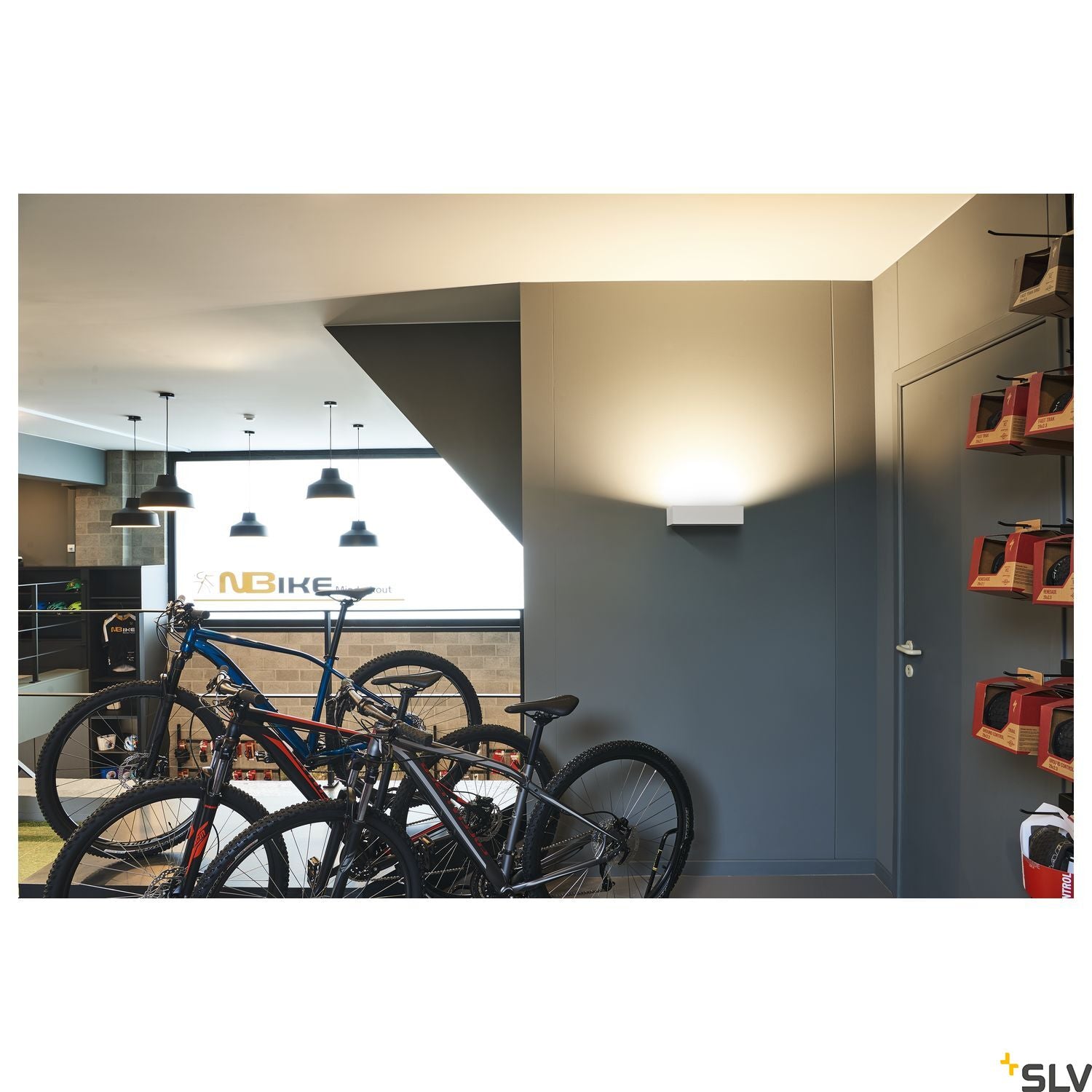 SLV SHELL 30, WL, LED Indoor surface-mounted wall light, 3000K, white 1000423
