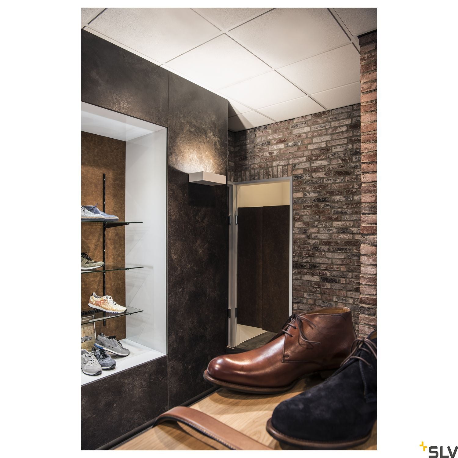 SLV SHELL 30, WL, LED Indoor surface-mounted wall light, 3000K, white 1000423