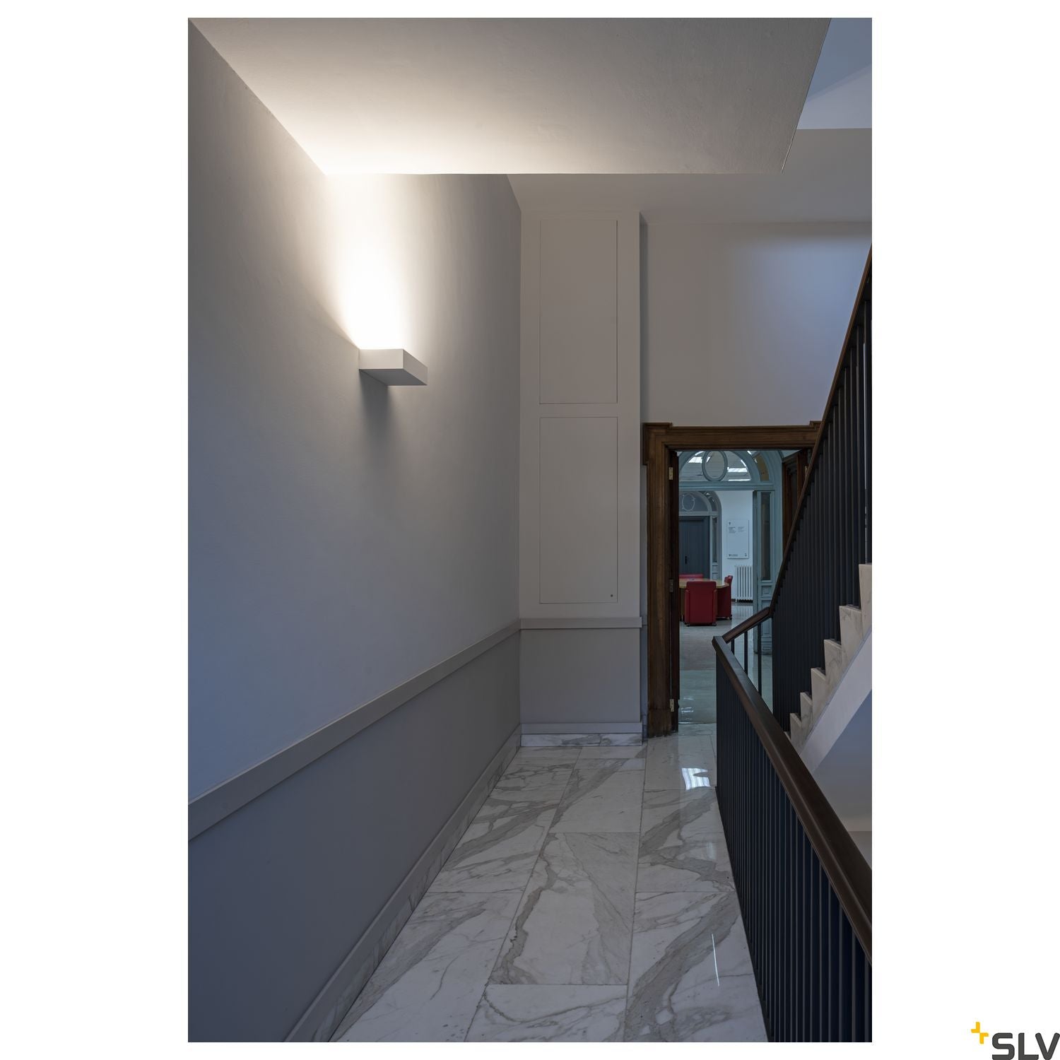 SLV SHELL 30, WL, LED Indoor surface-mounted wall light, 3000K, white 1000423