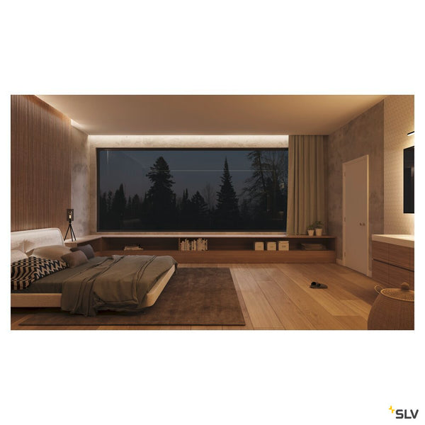 SLV FENDA, table lamp, lamp base, A60, black, without shade, max. 40 W, incl. switch in the power cable 155540