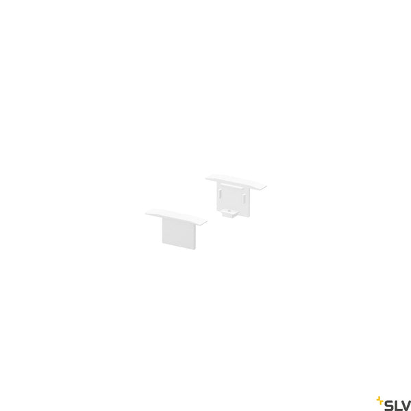 SLV GRAZIA 10 Recessed profile end caps, 2 pcs., white 1000473