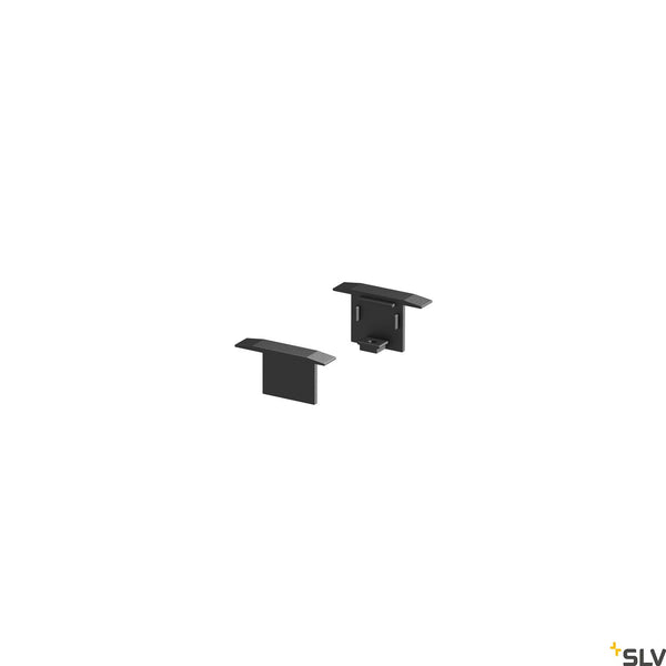 SLV GRAZIA 10 Recessed profile end caps, 2 pcs., black 1000474