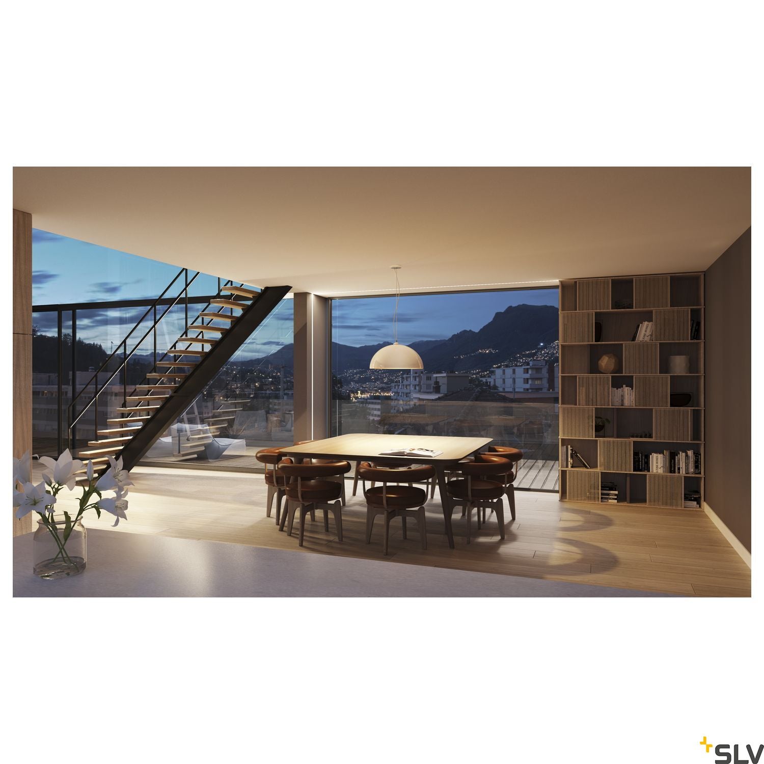 SLV GRAZIA 10 polycarbonate cover flat Version, 2m, satined 1000469