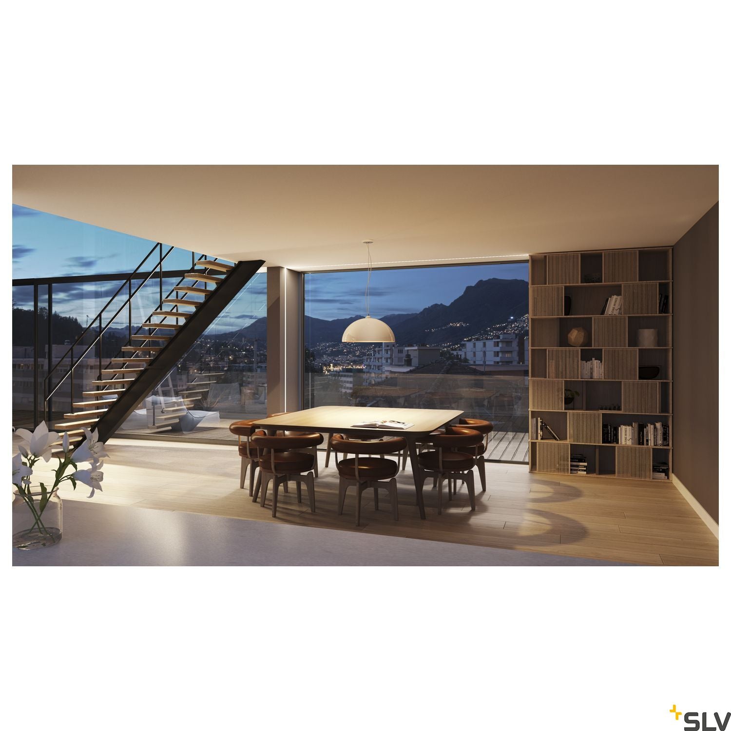 SLV GRAZIA 10 polycarbonate cover flat Version, 2m, satined 1000469