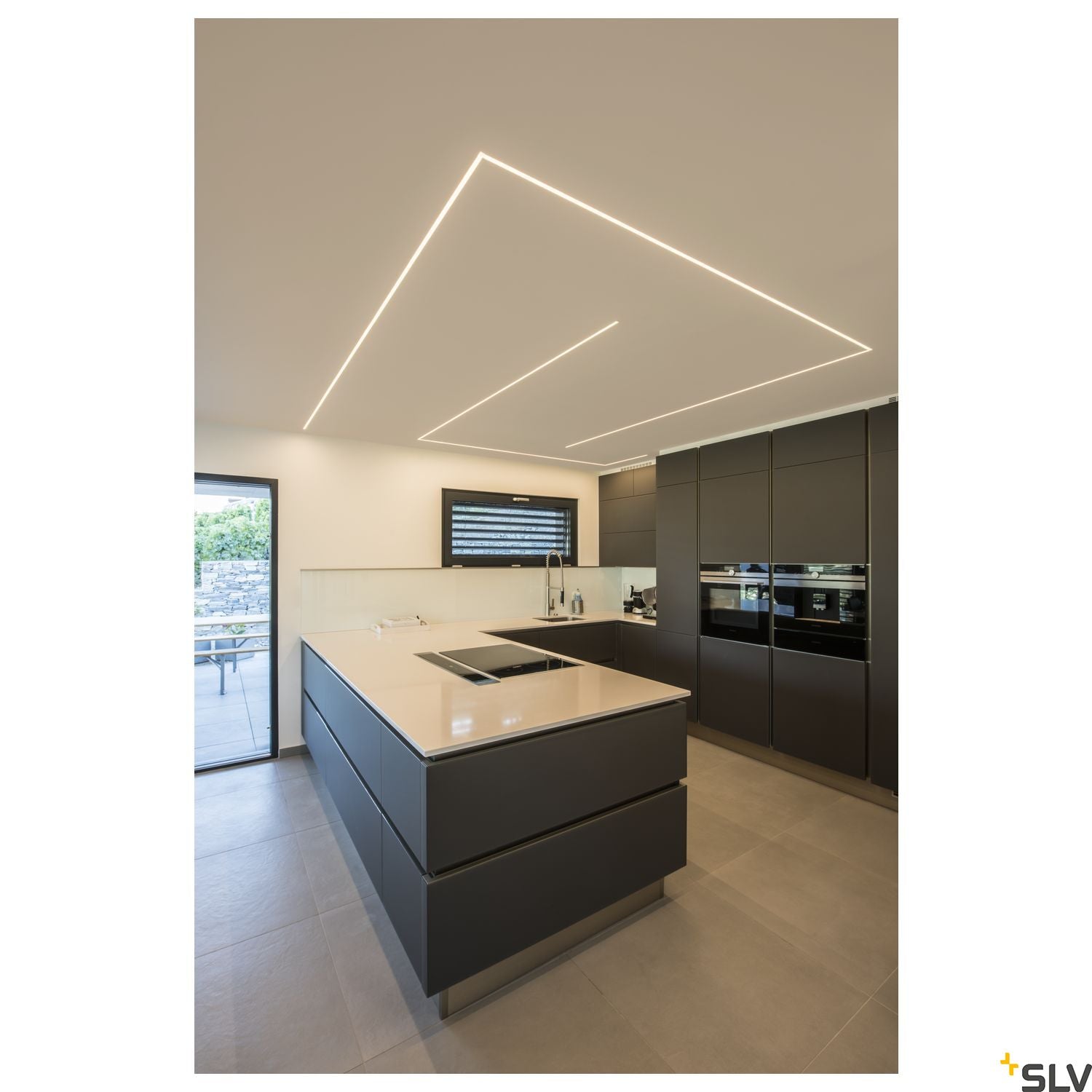 SLV GRAZIA 20 LED Recessed profile, 3m, white 1000497