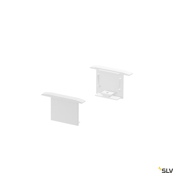 SLV GRAZIA 20 Recessed profile end caps, 2 pcs., white 1000557