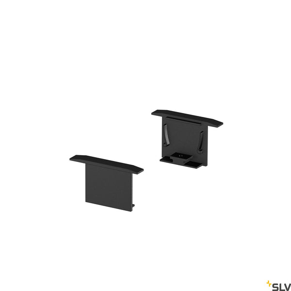 SLV GRAZIA 20 Recessed profile end caps, 2 pcs., black 1000558