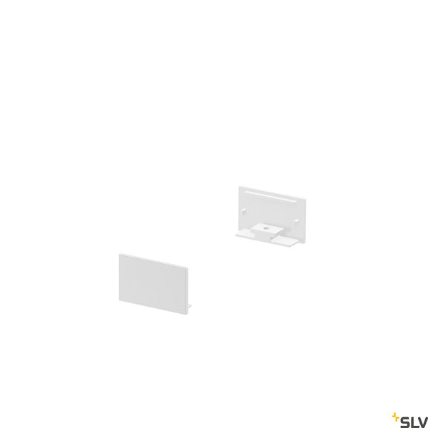 SLV GRAZIA 20 End Cap for GRAZIA Surface profile flat, 2 pcs., flat Version, white 1000560