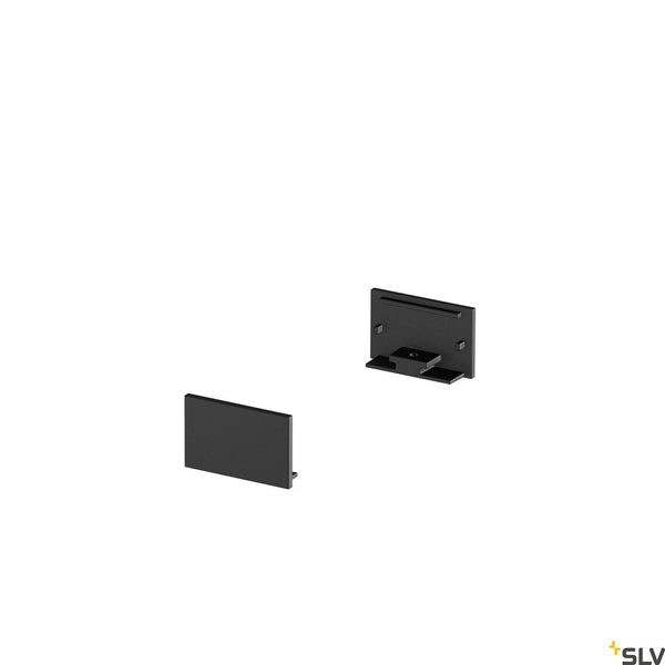 SLV GRAZIA 20 End Cap for GRAZIA Surface profile flat, 2 pcs., flat Version, black 1000561