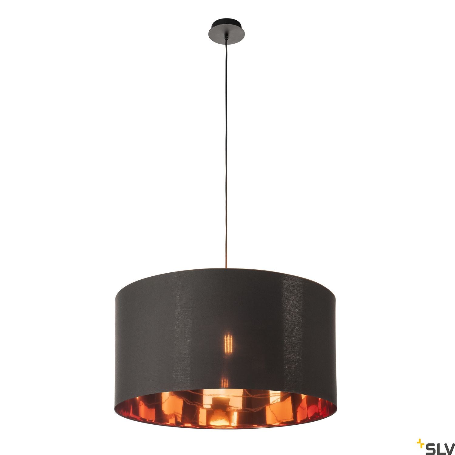 SLV FENDA shade, black/copper, Ø70cm 1000580