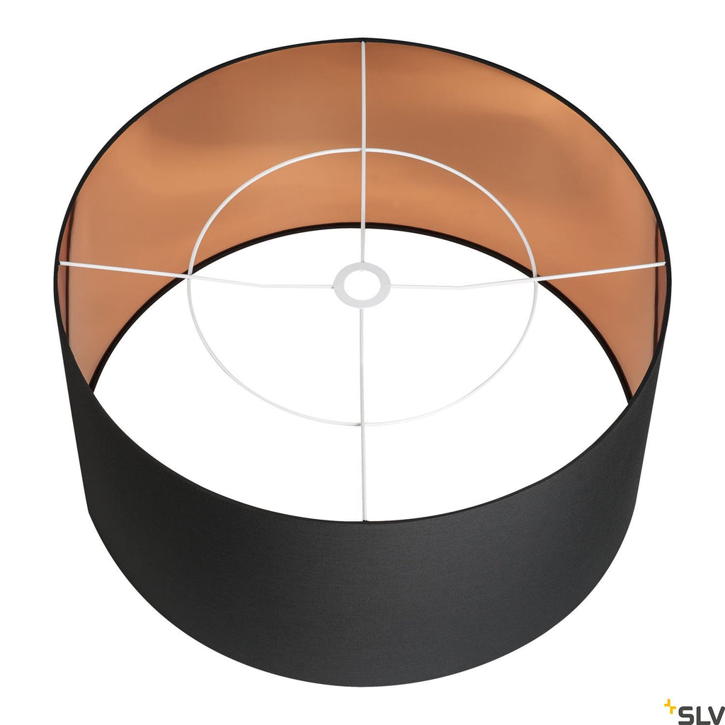 SLV FENDA shade, black/copper, Ø70cm 1000580