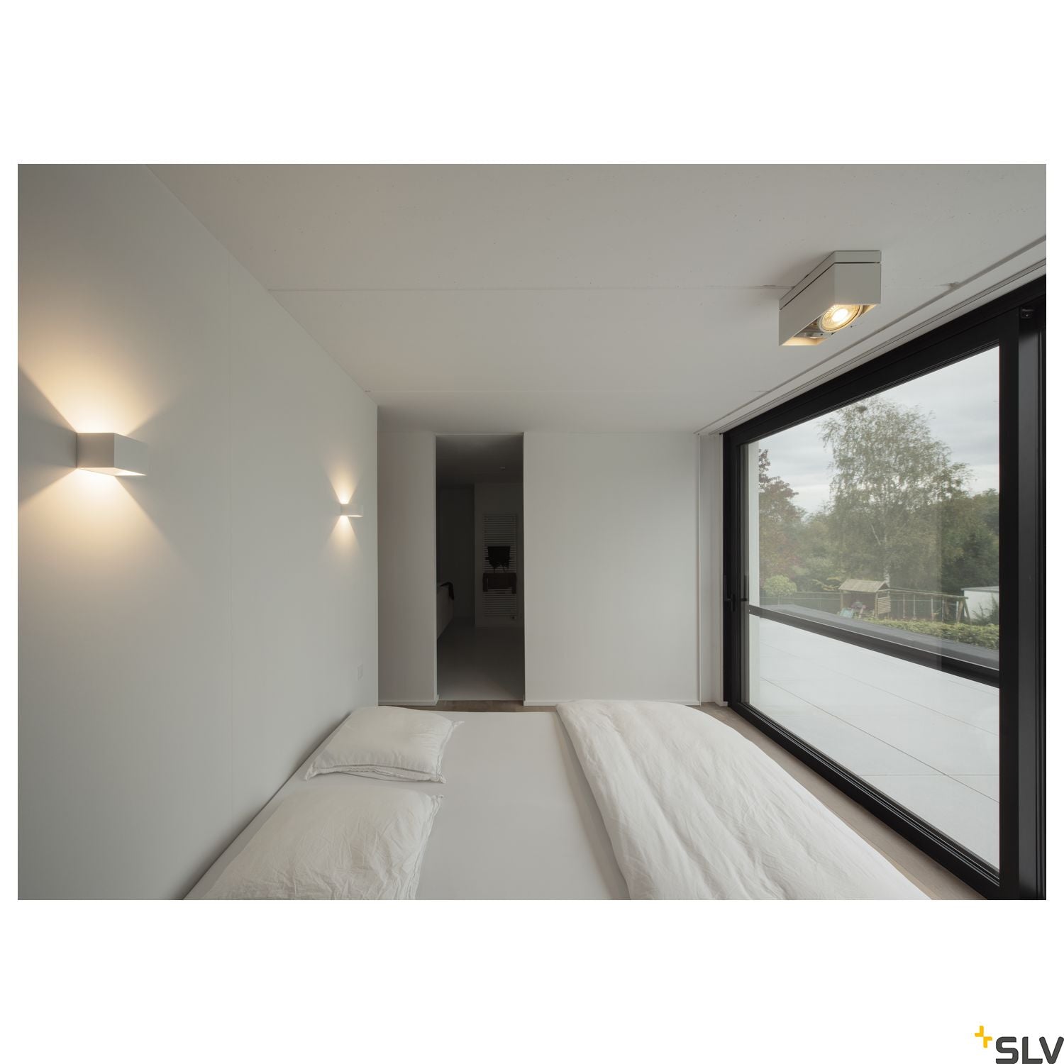SLV KARDAMOD SURFACE SQUARE ES111 DOUBLE ceiling light, square, white, 2xGU10, max. 2x75W 117111