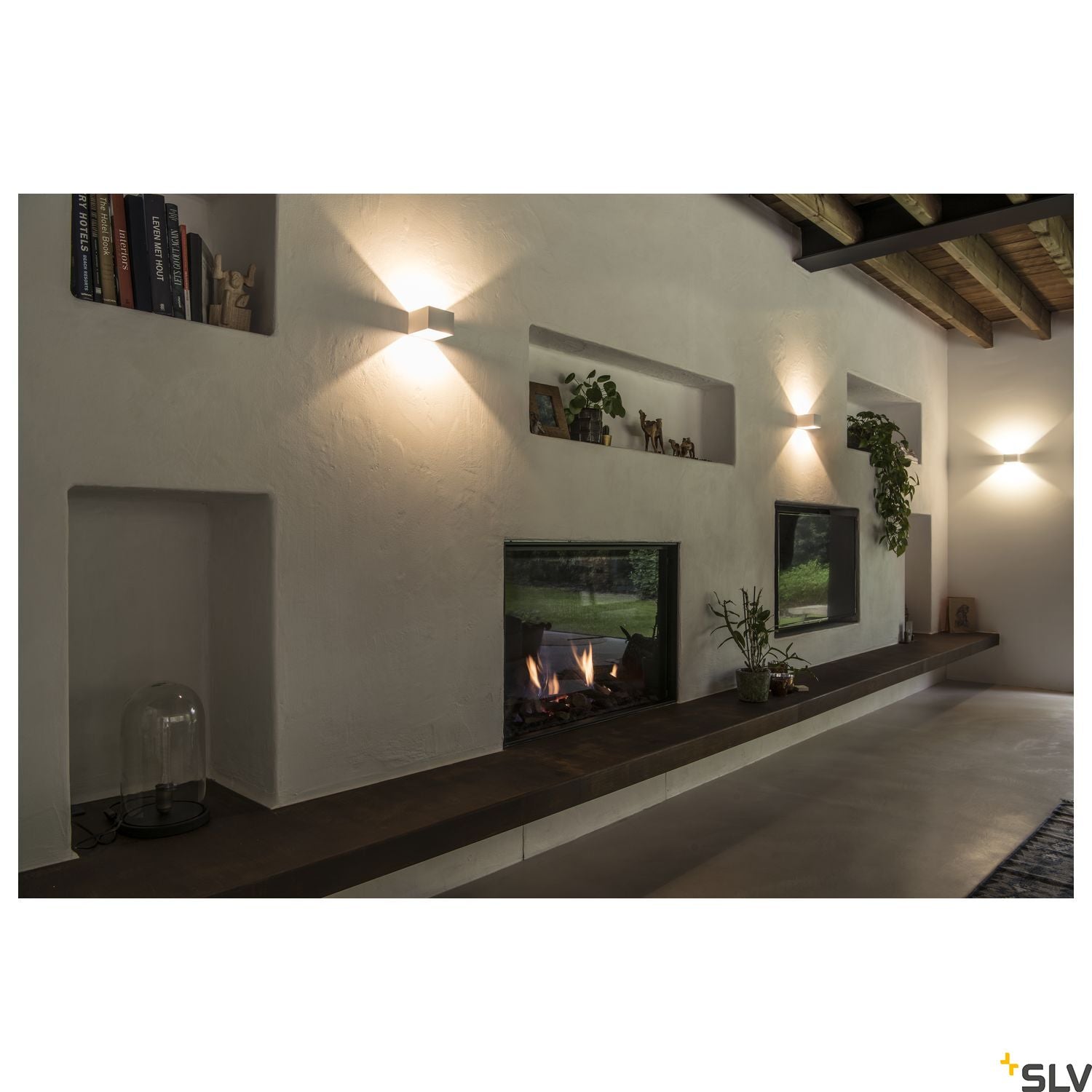 SLV LOGS IN LED Wall luminaire, white, 2000K-3000K Dim to Warm 1000639