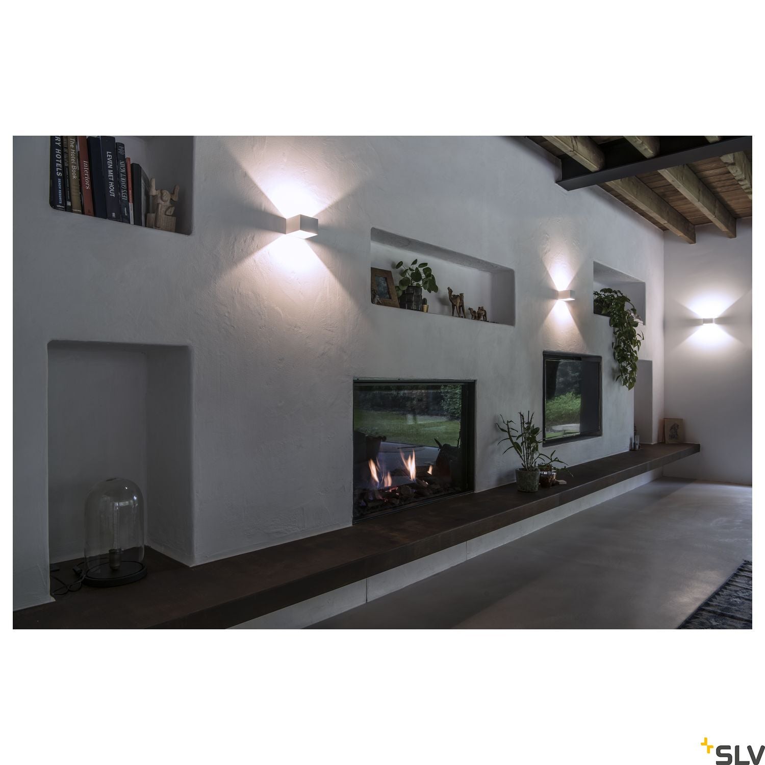SLV LOGS IN LED Wall luminaire, white, 2000K-3000K Dim to Warm 1000639