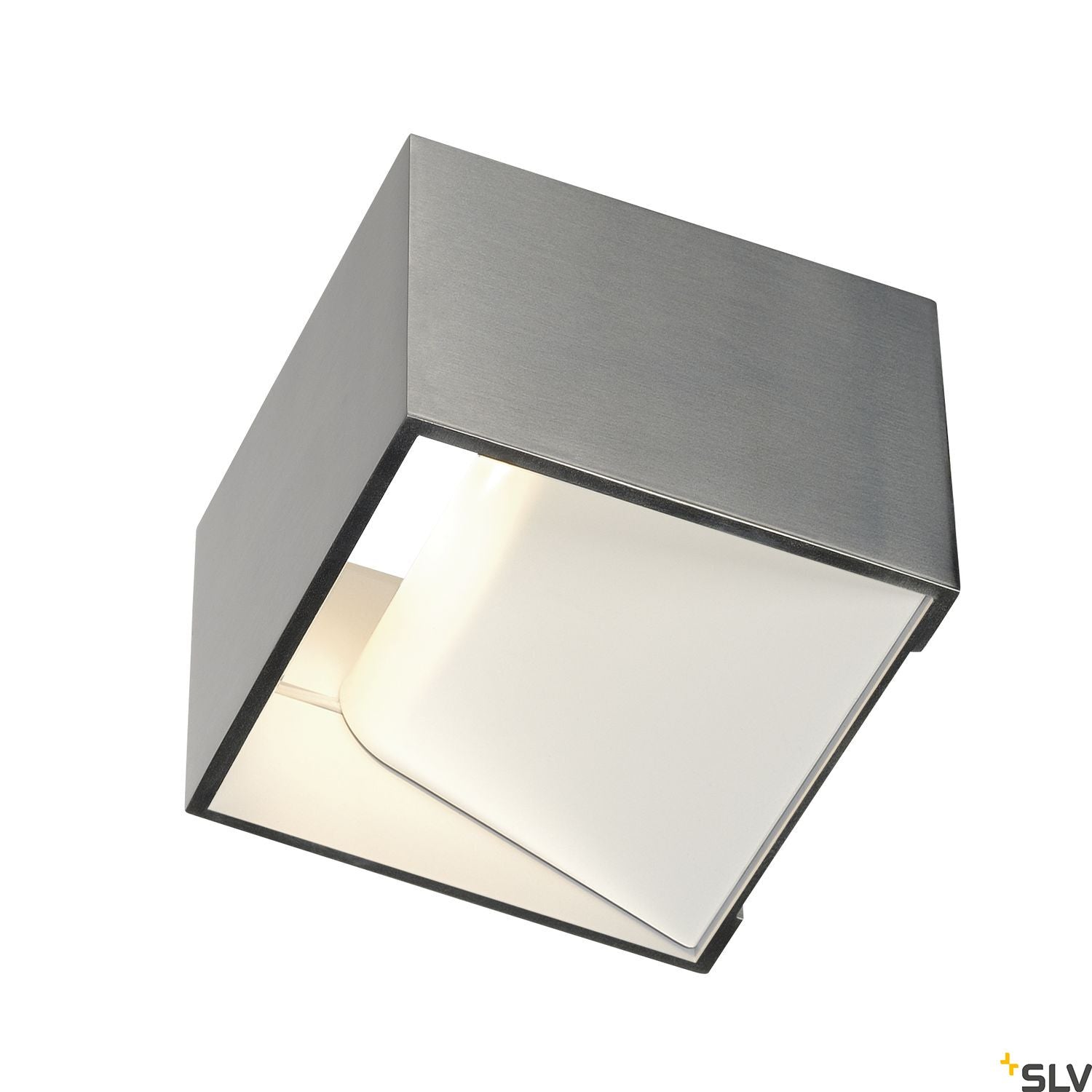 SLV LOGS IN LED Wall luminaire, alu/white, 2000K-3000K Dim to Warm 1000640