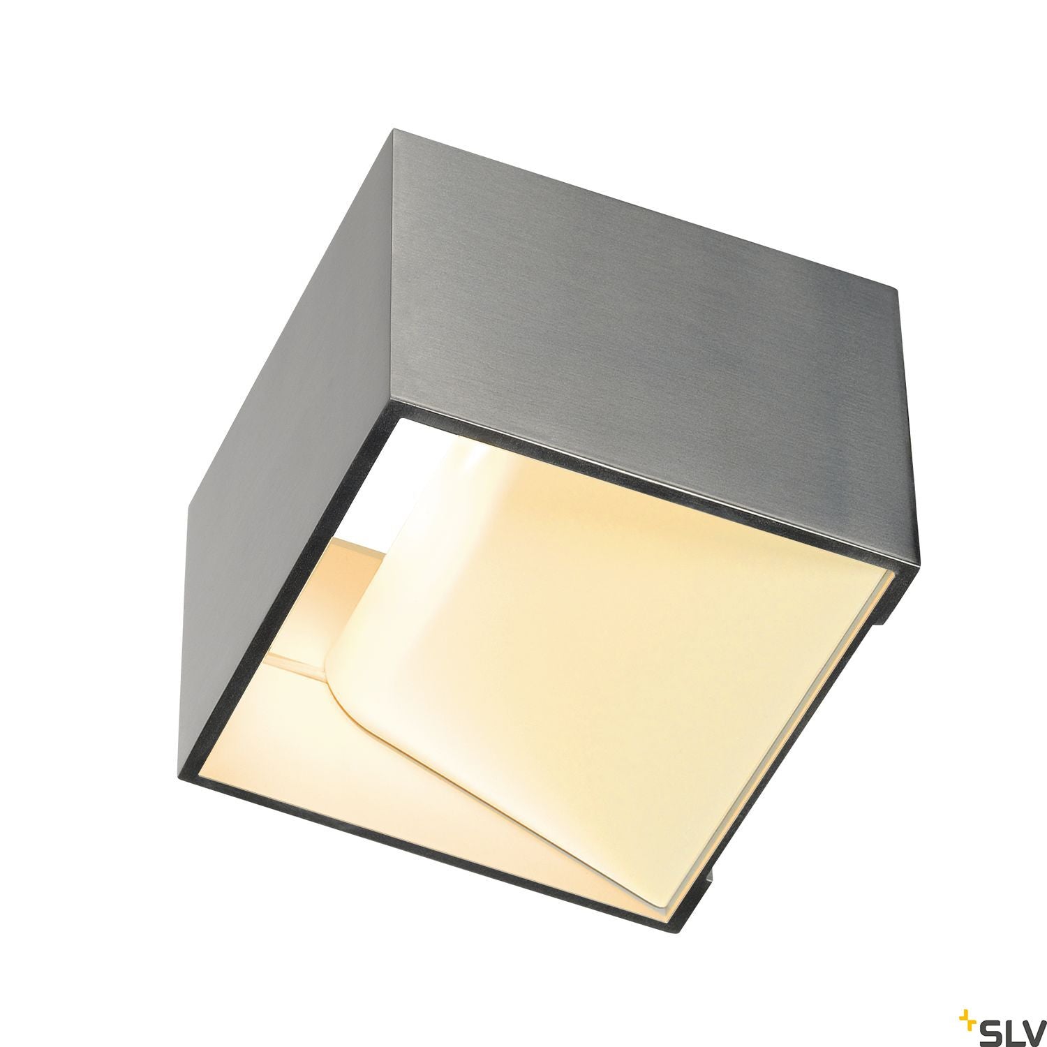 SLV LOGS IN LED Wall luminaire, alu/white, 2000K-3000K Dim to Warm 1000640