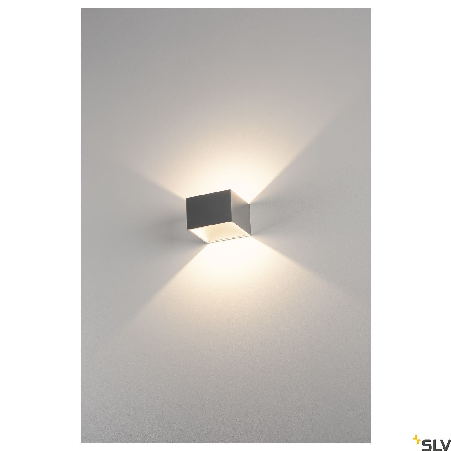 SLV LOGS IN LED Wall luminaire, alu/white, 2000K-3000K Dim to Warm 1000640